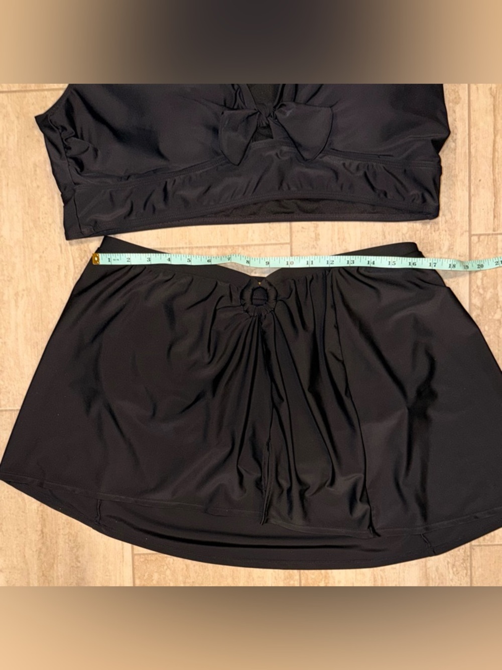TORRID Wireless Flutter Sleeve Bikini Top & Skirt -Top- Size 3 Bottom Size 2 - Picture 11 of 14